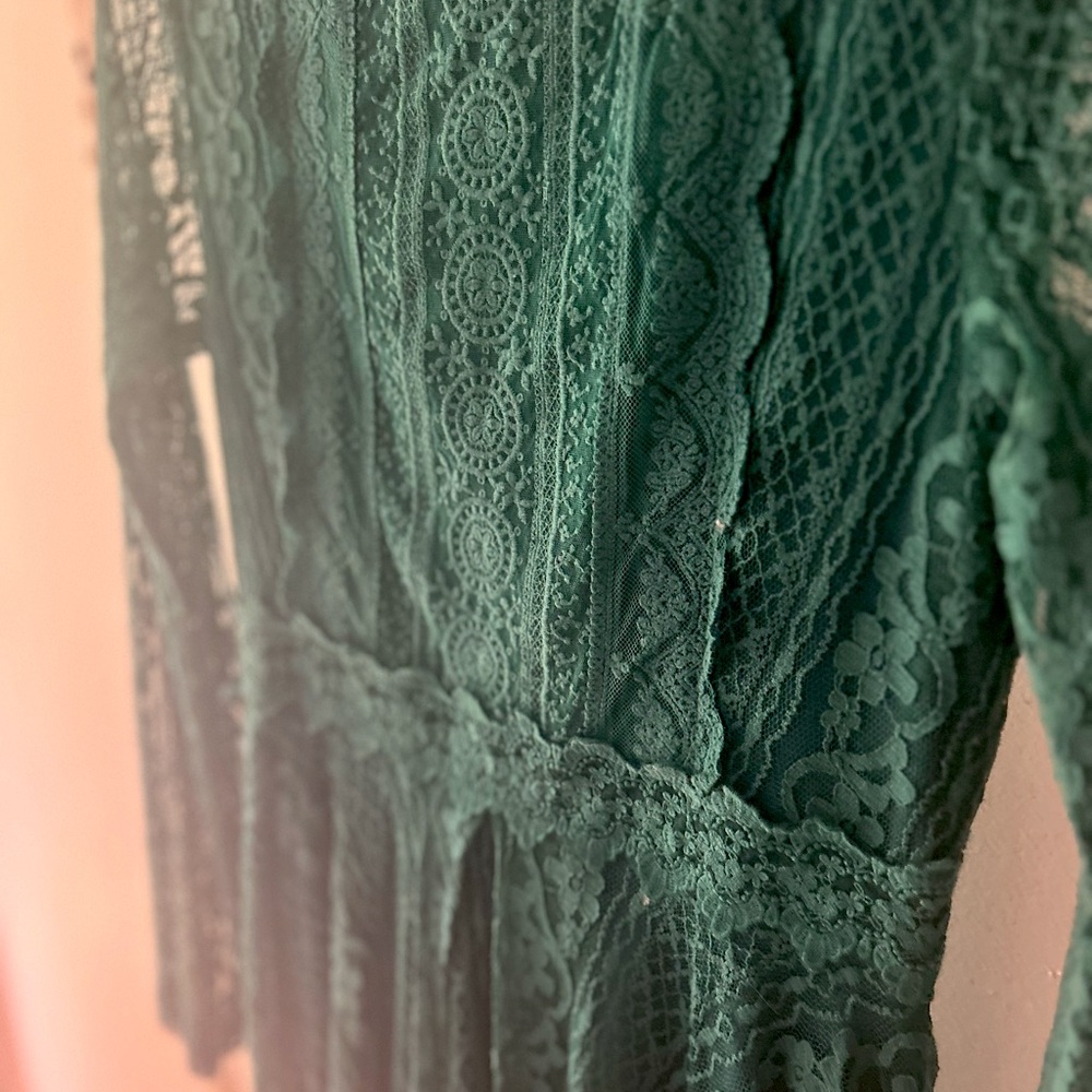 Miami Green Lace Mini Dress